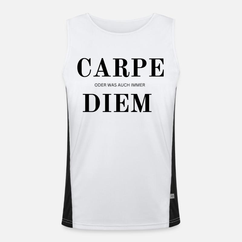 Carpe Diem oder was auch immer Funktionelles Kontrast-Tank Top für Männer 