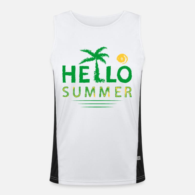 Hello Summer Men's Functional Contrast Tank Top 