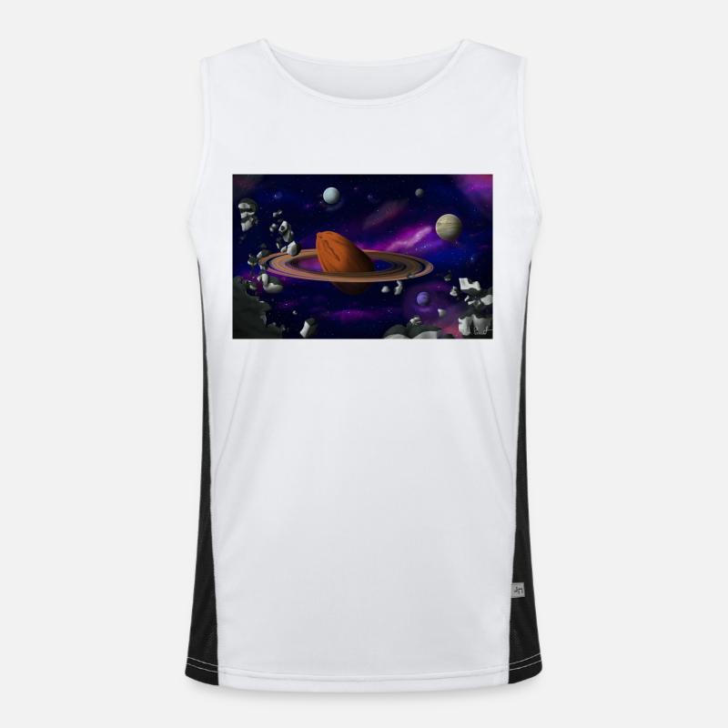 Almond Planet Men's Functional Contrast Tank Top 