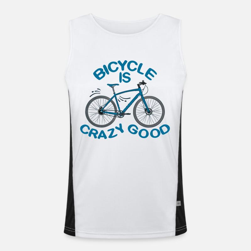 Fahrrad ist gut Funktionelles Kontrast-Tank Top für Männer 