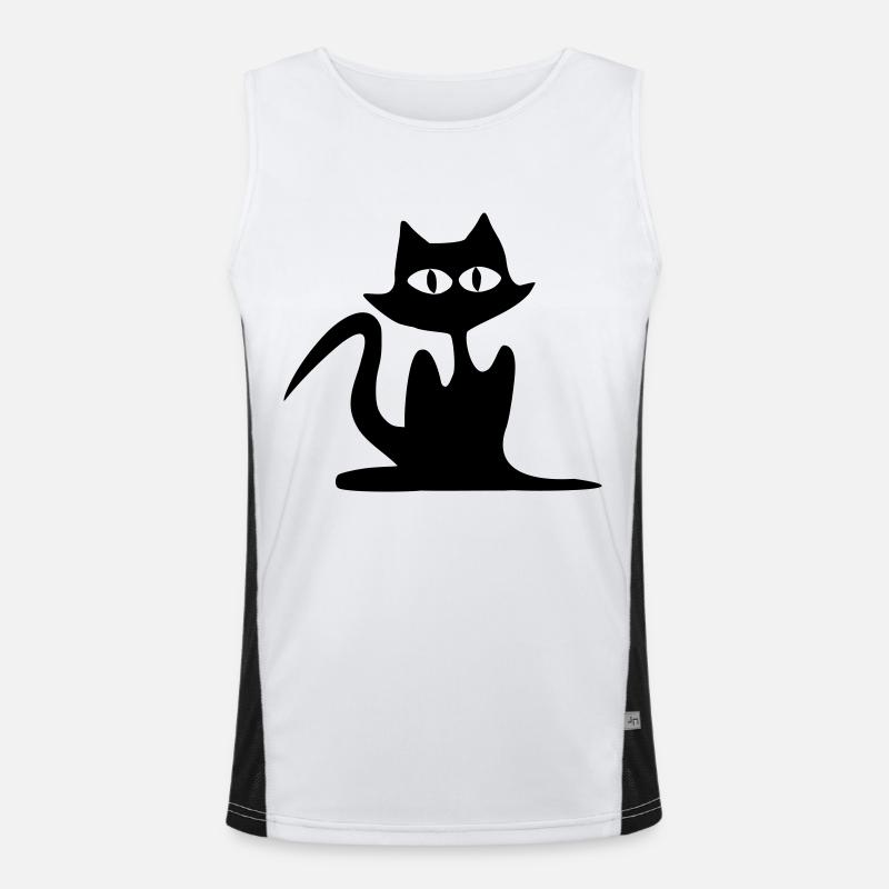 Comedy Cat #6 Men's Functional Contrast Tank Top 