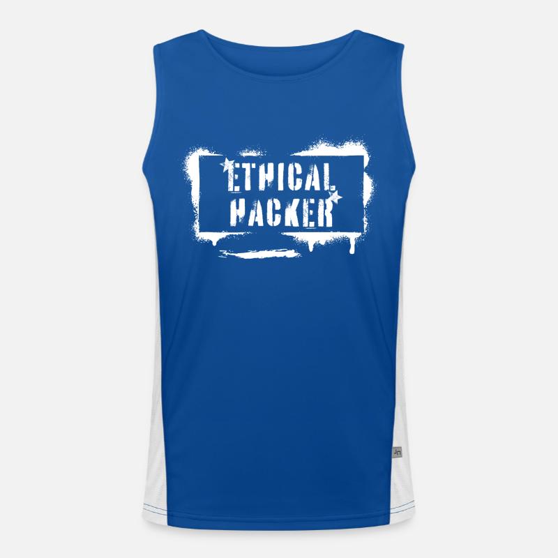 Hacker éthique White Hat Cyber Security Débardeur respirant contrasté Homme 