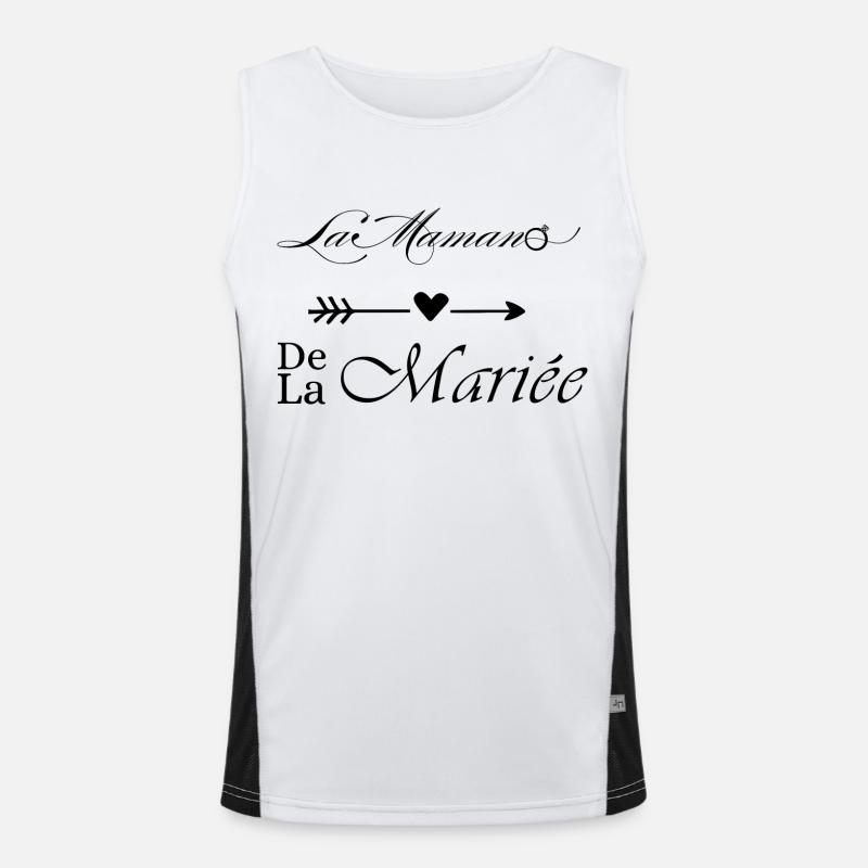 Die Mutter der Braut Funktionelles Kontrast-Tank Top für Männer 