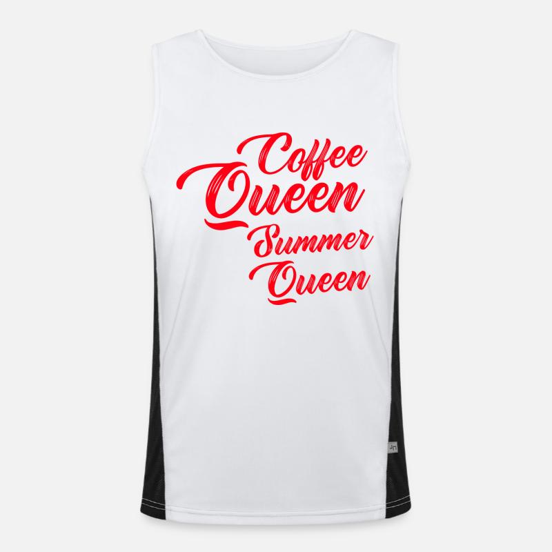 Coffee Queen Summer Queen Men's Functional Contrast Tank Top 