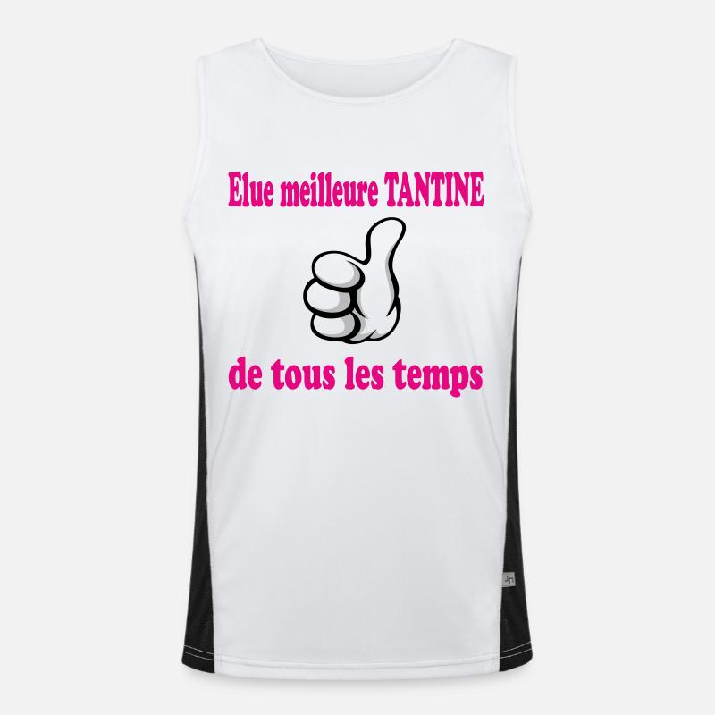 Meilleure TANTINE DE TOUS LES TEMPS Débardeur respirant contrasté Homme 
