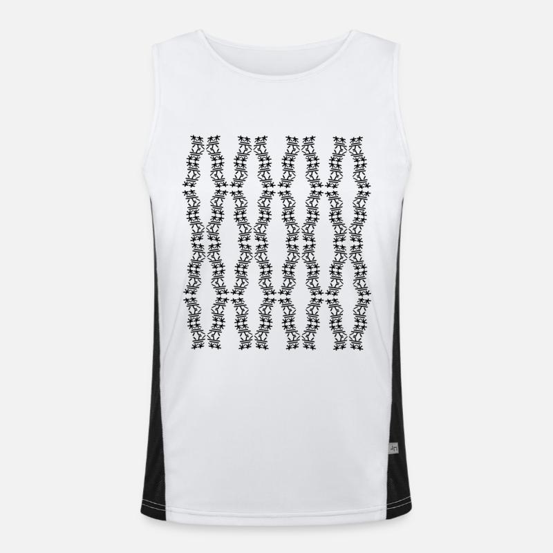 Unique Structure Débardeur respirant contrasté Homme 