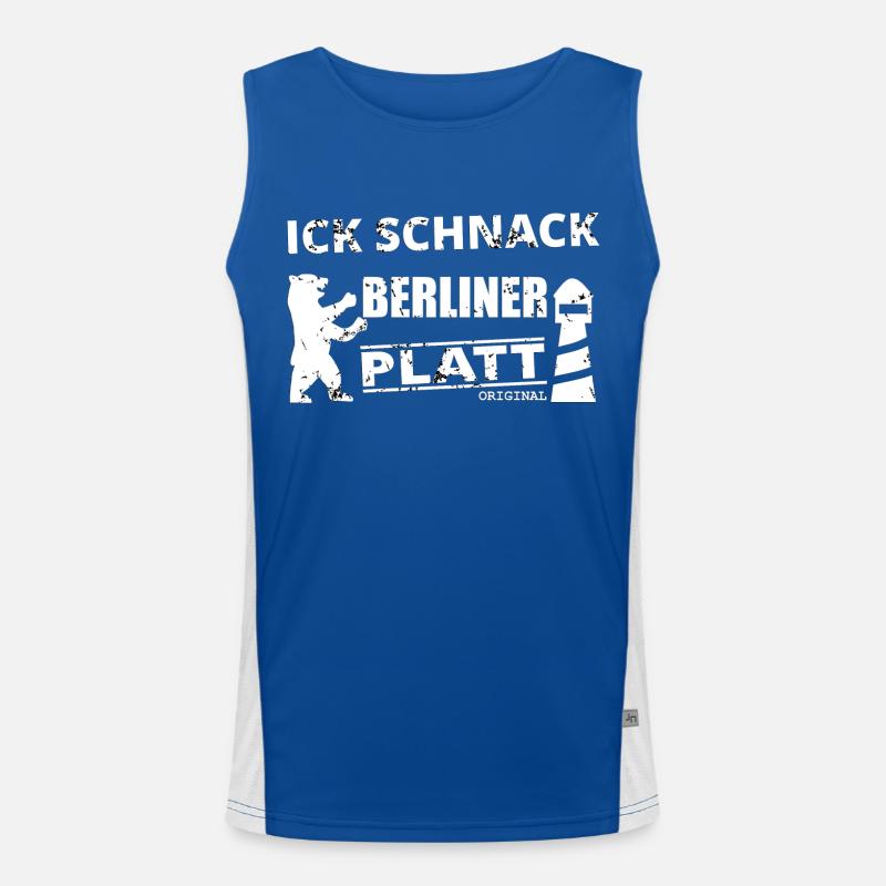 Berlin Low German Men's Functional Contrast Tank Top 