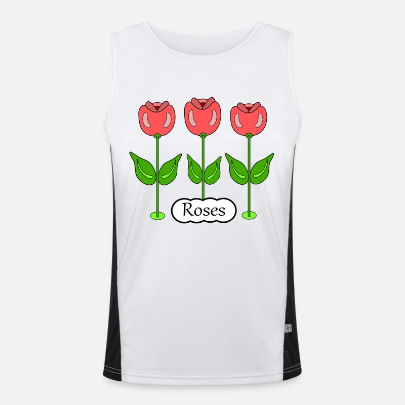 Roses Débardeur respirant contrasté Homme 