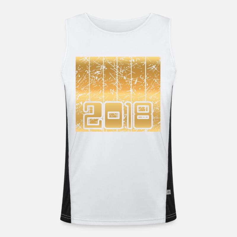 2018 Men's Functional Contrast Tank Top 