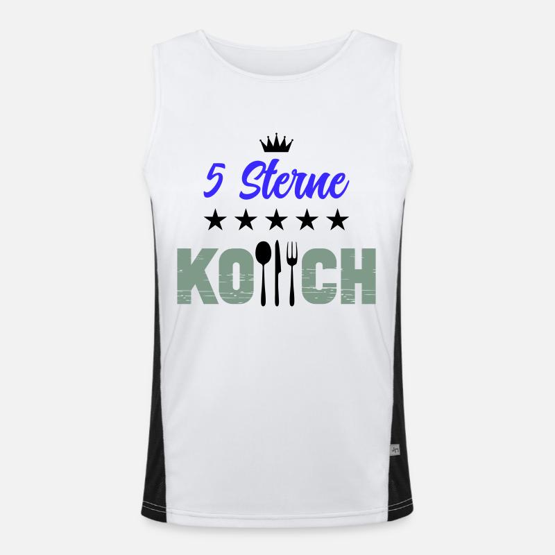 5 Star Chef Men's Functional Contrast Tank Top 