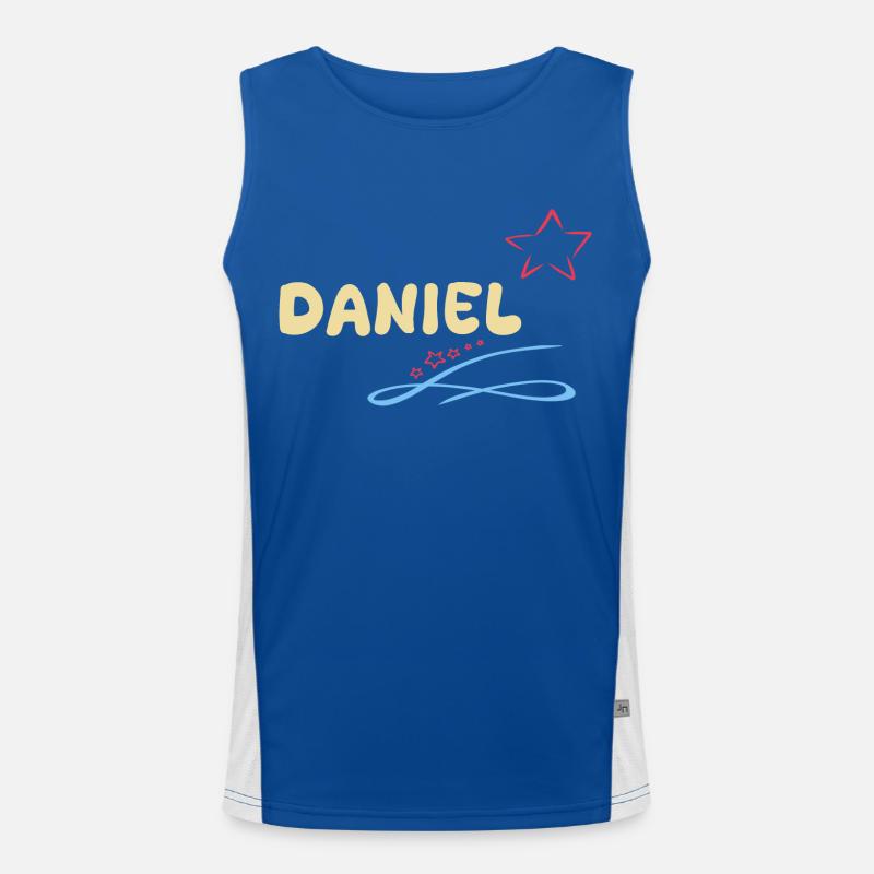 Daniel als Geschenk Funktionelles Kontrast-Tank Top für Männer 