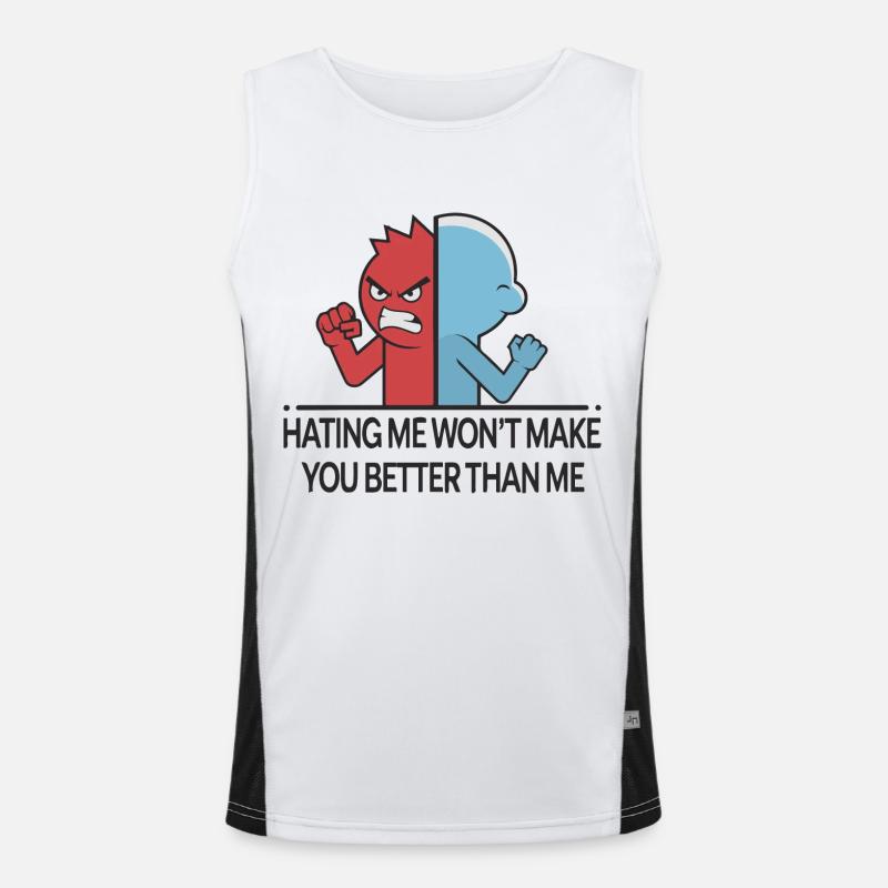 HATING MICH Funktionelles Kontrast-Tank Top für Männer 