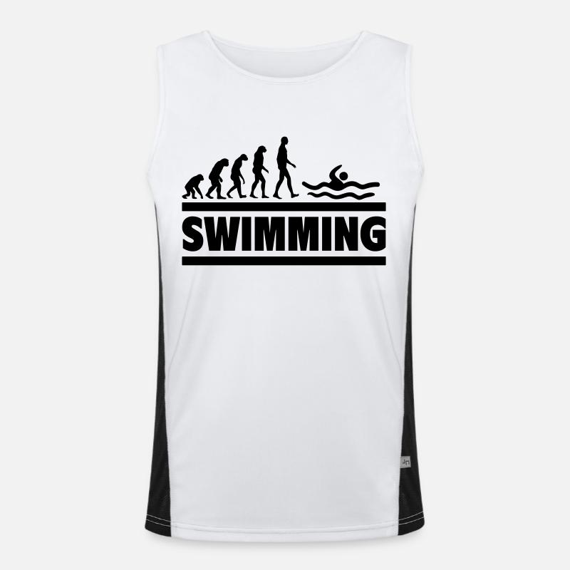Schwimm-Evolution Perfekt für Schwimmer Funktionelles Kontrast-Tank Top für Männer 