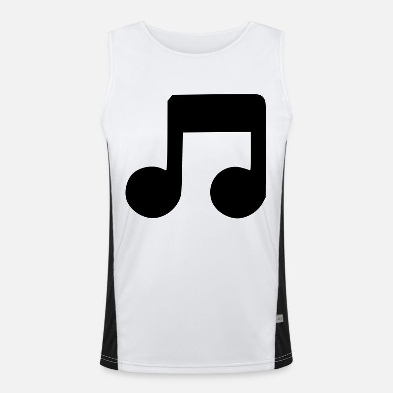 Musical note Men's Functional Contrast Tank Top 