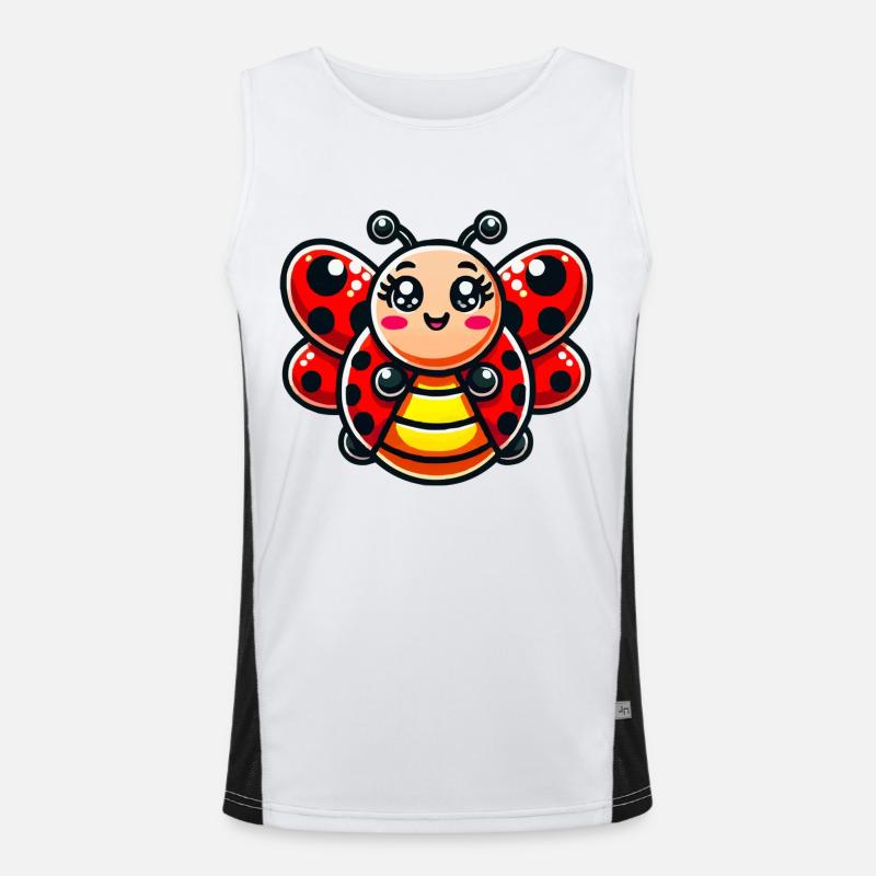 Ladybug Comic Men's Functional Contrast Tank Top 