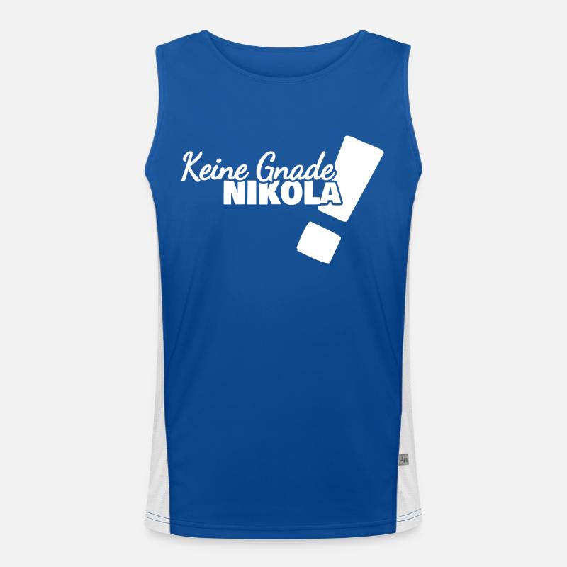 Gift for Nikola Men's Functional Contrast Tank Top 