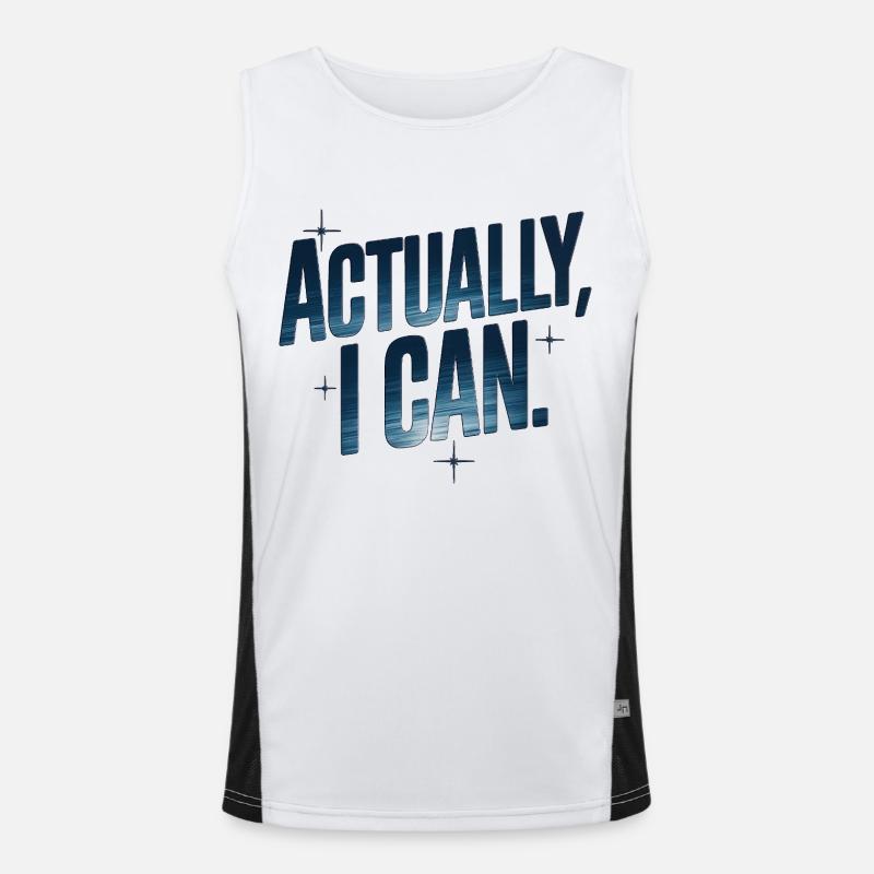 Eigentlich kann ich das Funktionelles Kontrast-Tank Top für Männer 