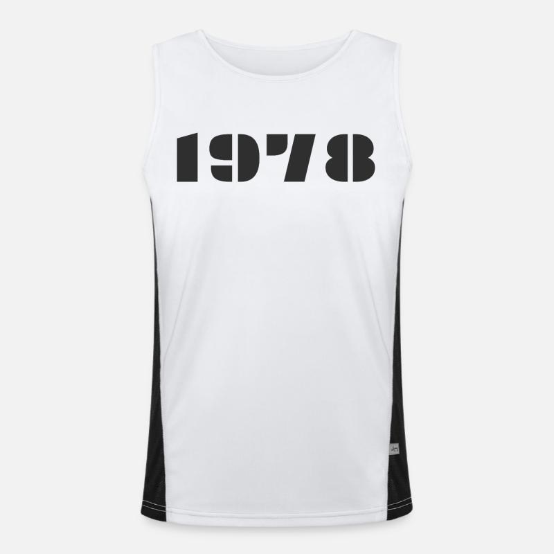 1978 Funktionelles Kontrast-Tank Top für Männer 
