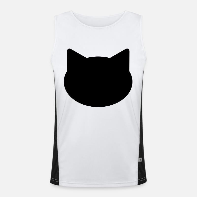 Hintergrund Katze Funktionelles Kontrast-Tank Top für Männer 