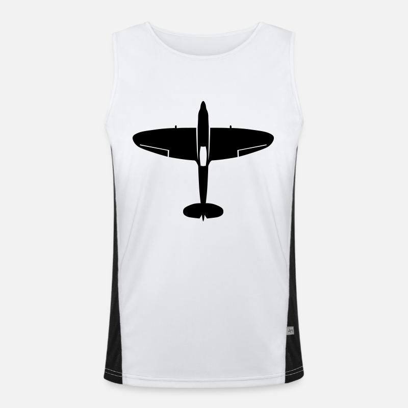 spitfire_oben Funktionelles Kontrast-Tank Top für Männer 