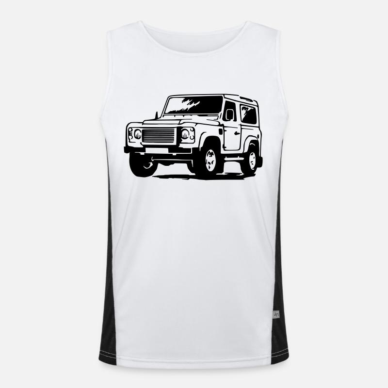 Defender (einfarbig) Funktionelles Kontrast-Tank Top für Männer 