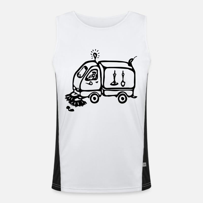 Balayeuse Débardeur respirant contrasté Homme 