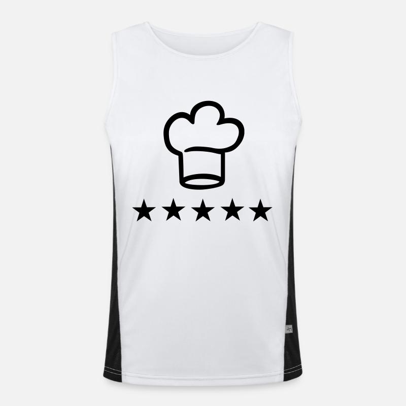 Kochen Funktionelles Kontrast-Tank Top für Männer 