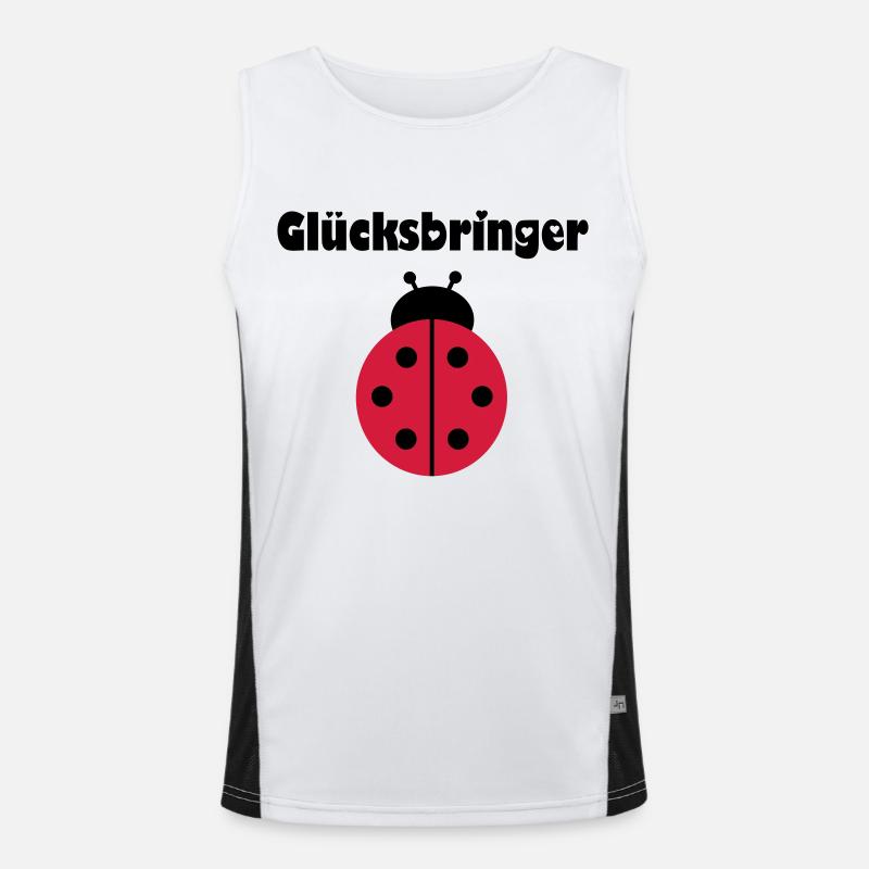 Marienkäfer Funktionelles Kontrast-Tank Top für Männer 