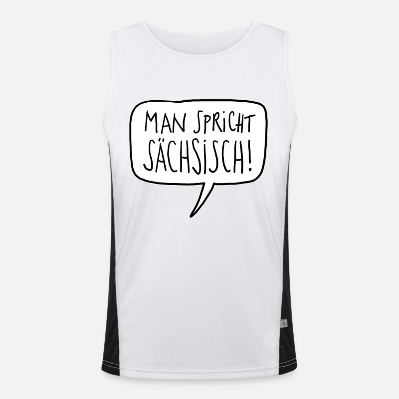 Sachsen Funktionelles Kontrast-Tank Top für Männer 