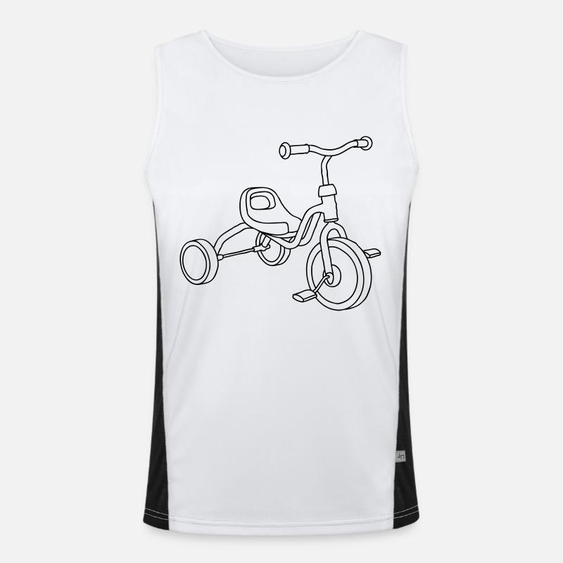 tricycle d'enfants Débardeur respirant contrasté Homme 