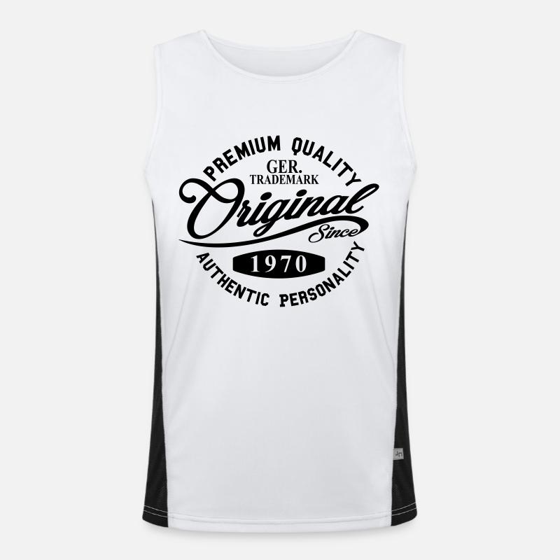 Original Since 1970 Funktionelles Kontrast-Tank Top für Männer 