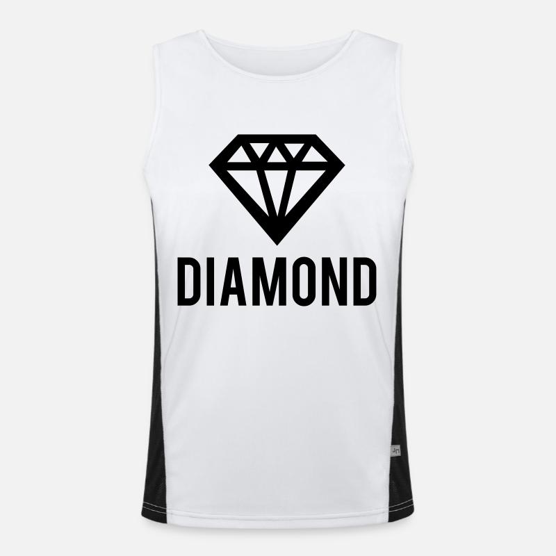 Diamond Funktionelles Kontrast-Tank Top für Männer 