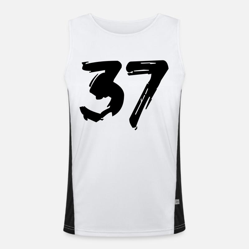Brushed 37 Funktionelles Kontrast-Tank Top für Männer 