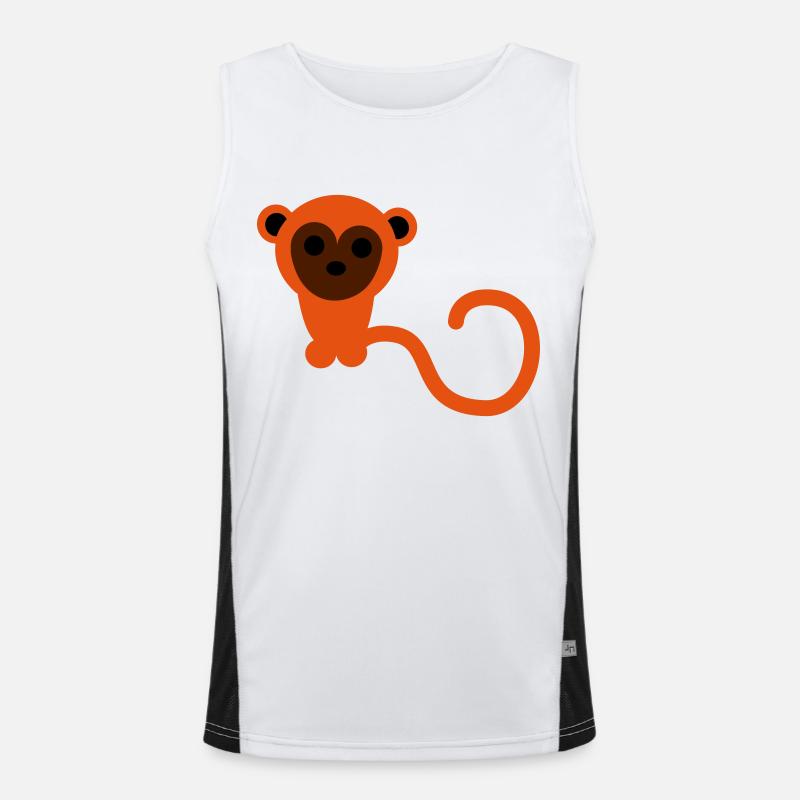 Äffchen Funktionelles Kontrast-Tank Top für Männer 