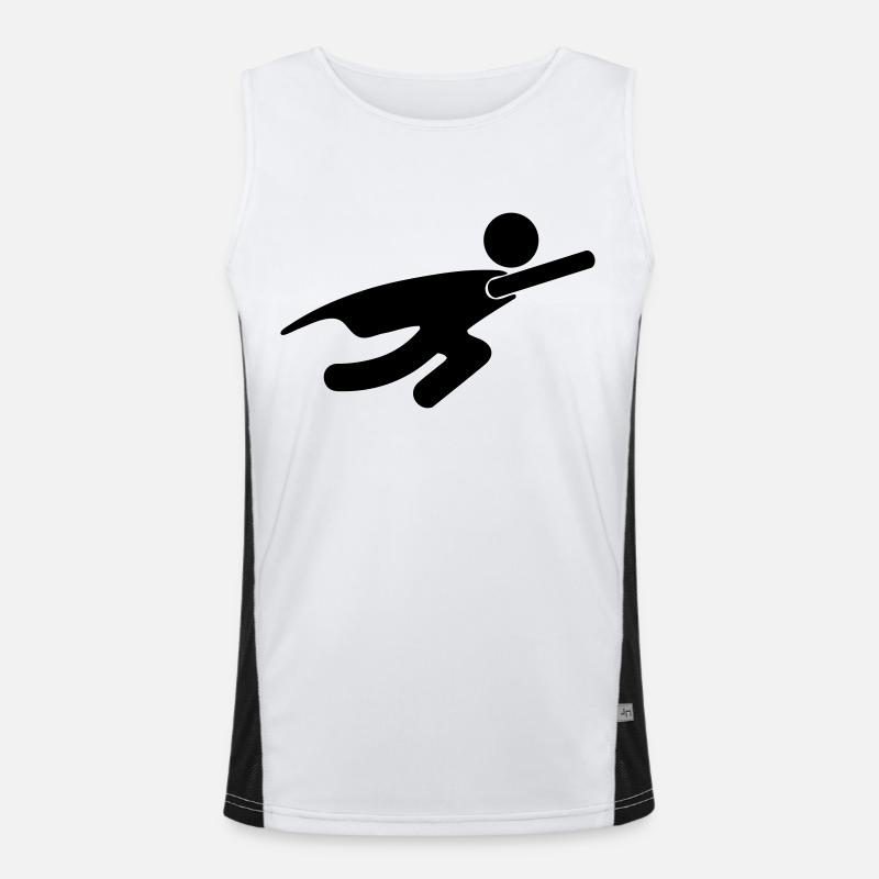 Superheld Funktionelles Kontrast-Tank Top für Männer 