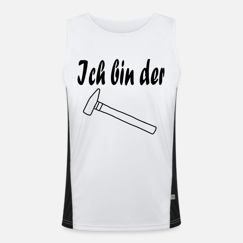 I am the hammer, gift, gift idea Men's Functional Contrast Tank Top 