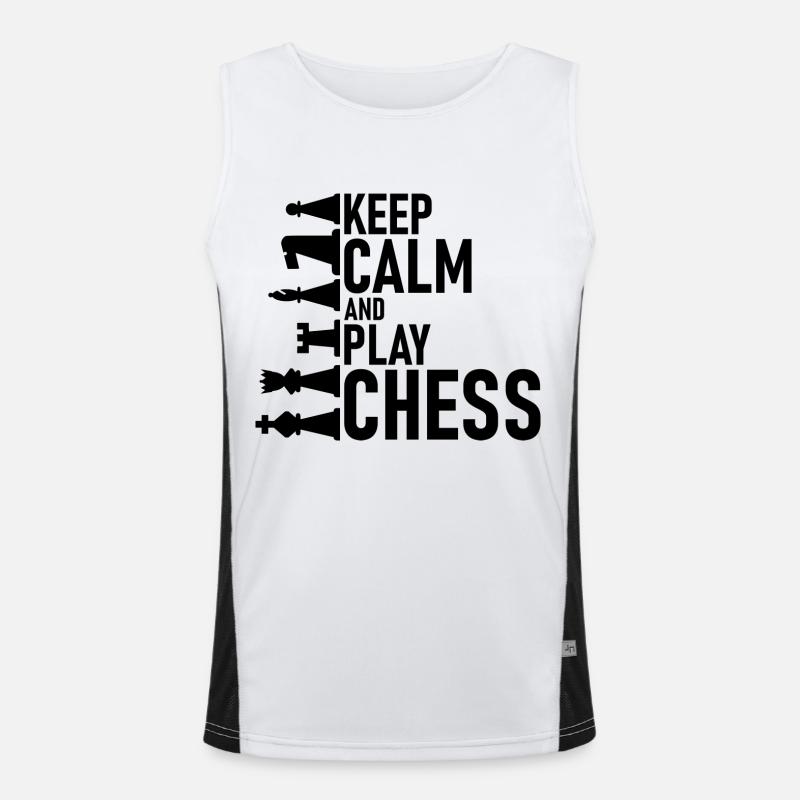 Schach Funktionelles Kontrast-Tank Top für Männer 