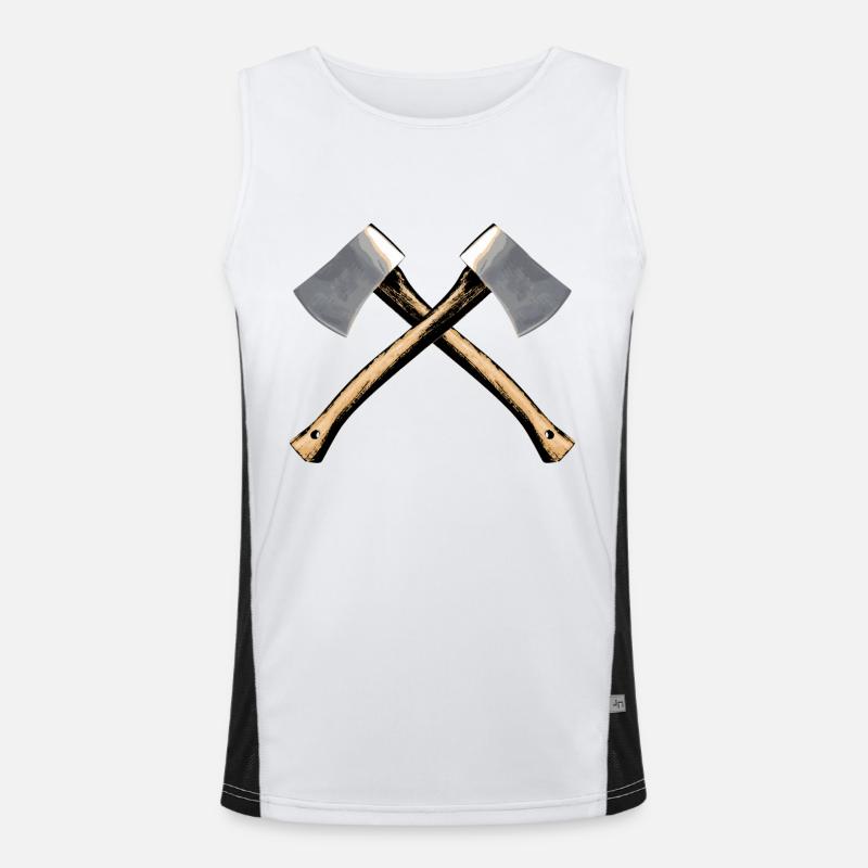 Axt Funktionelles Kontrast-Tank Top für Männer 