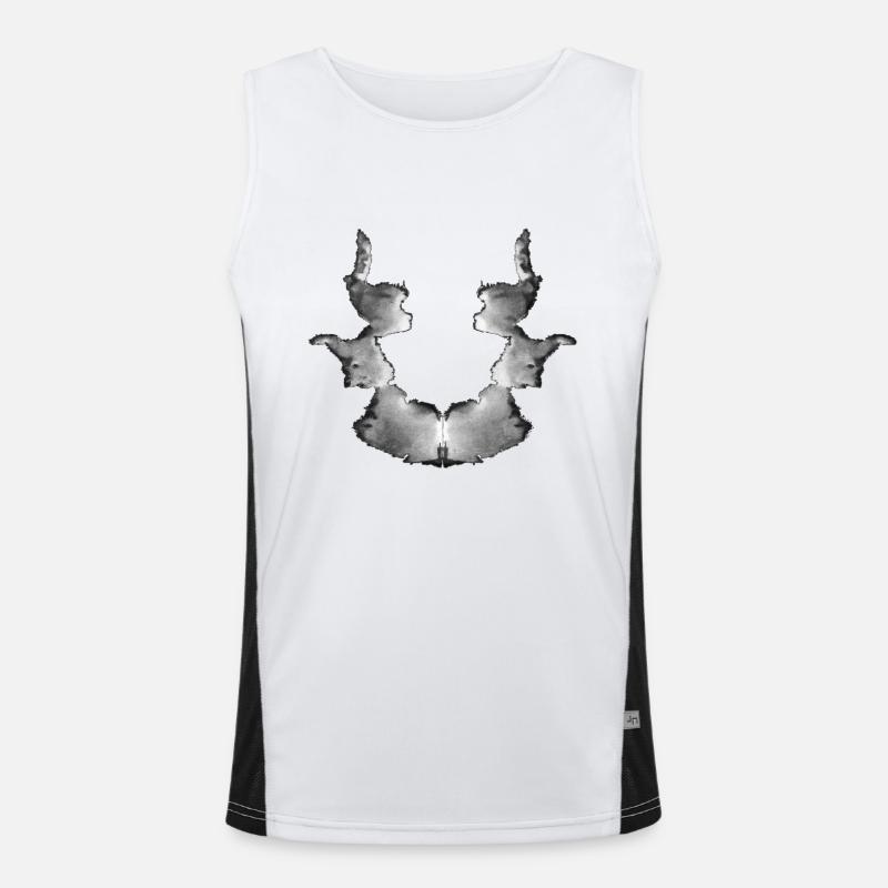 Rorschach panel 7/10 inverted Men's Functional Contrast Tank Top 
