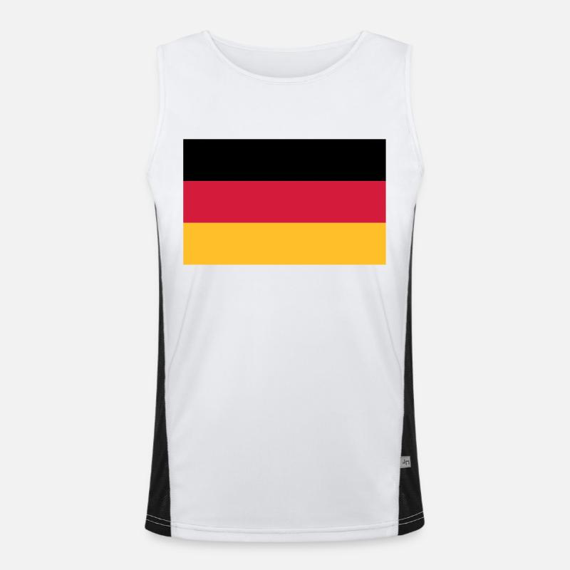 Drapeau de l'Allemagne Débardeur respirant contrasté Homme 
