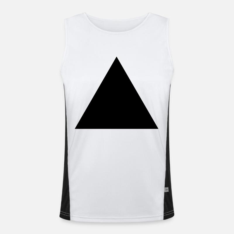 Triangle minimaliste Débardeur respirant contrasté Homme 