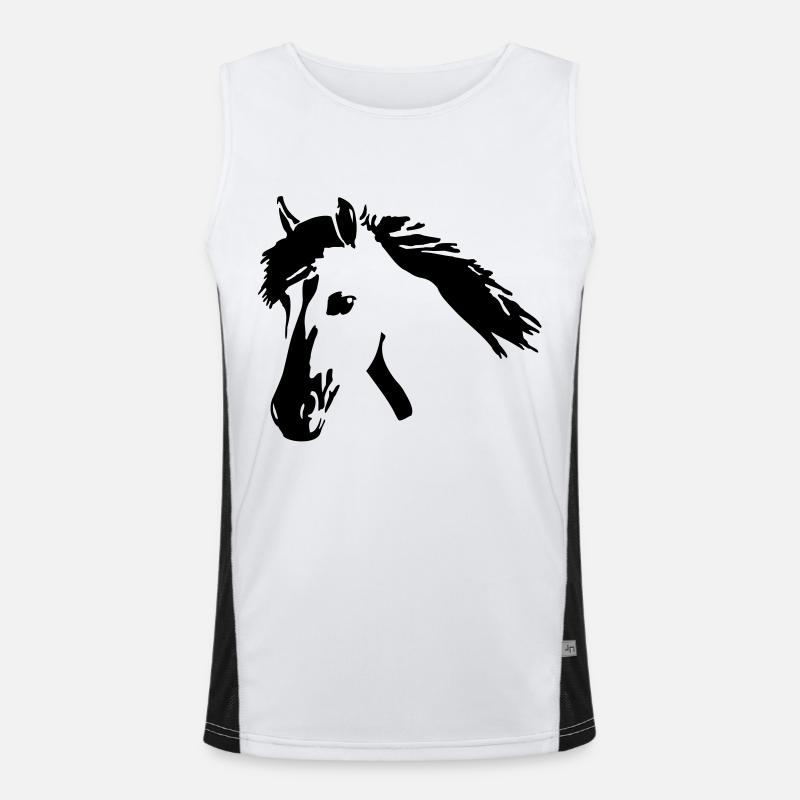 Wildpferd Funktionelles Kontrast-Tank Top für Männer 