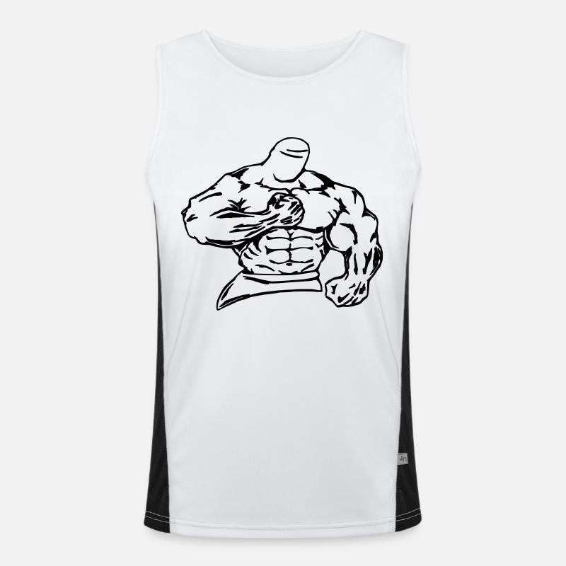 bodybuilder / fighter Men's Functional Contrast Tank Top 