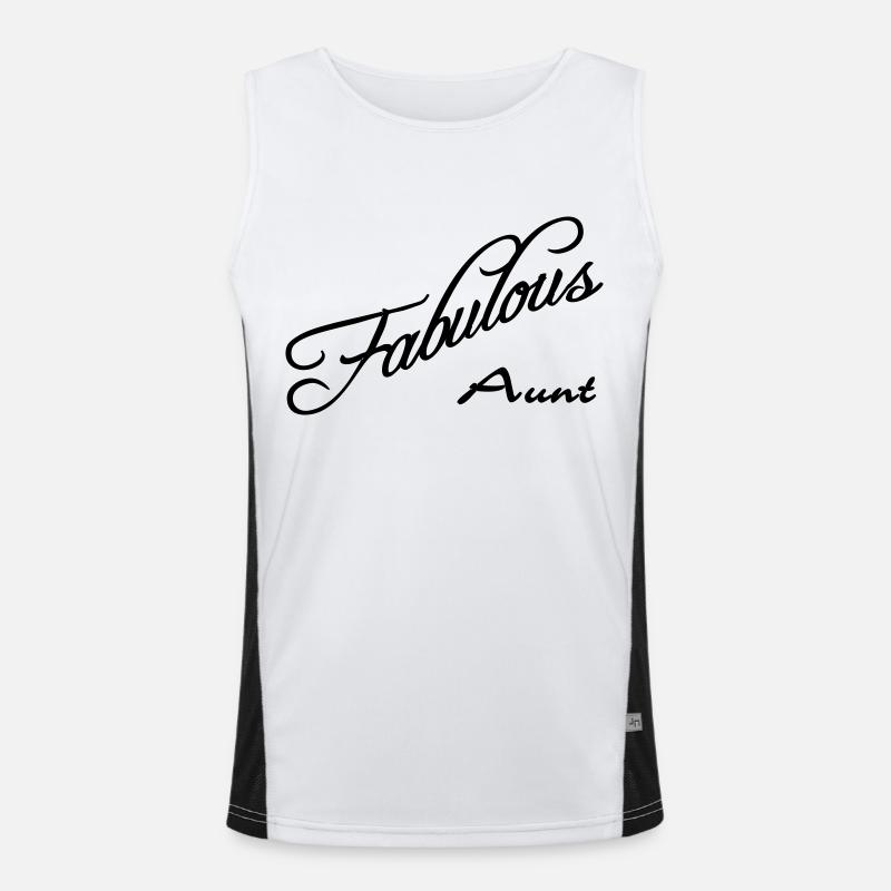 fabulous aunt Men's Functional Contrast Tank Top 