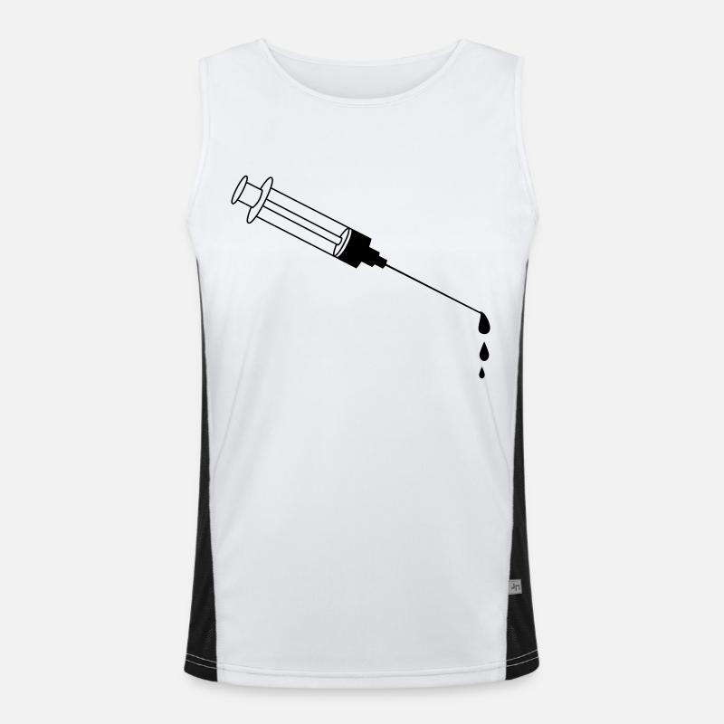 Blood Syringe Men's Functional Contrast Tank Top 