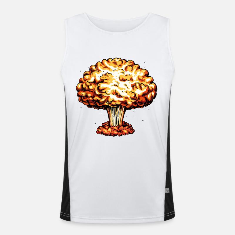 A Bomb - atomic bomb Men's Functional Contrast Tank Top 