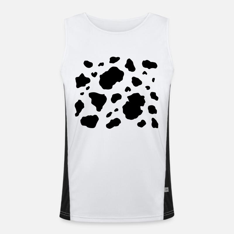 Kuh-Haut 2 Funktionelles Kontrast-Tank Top für Männer 