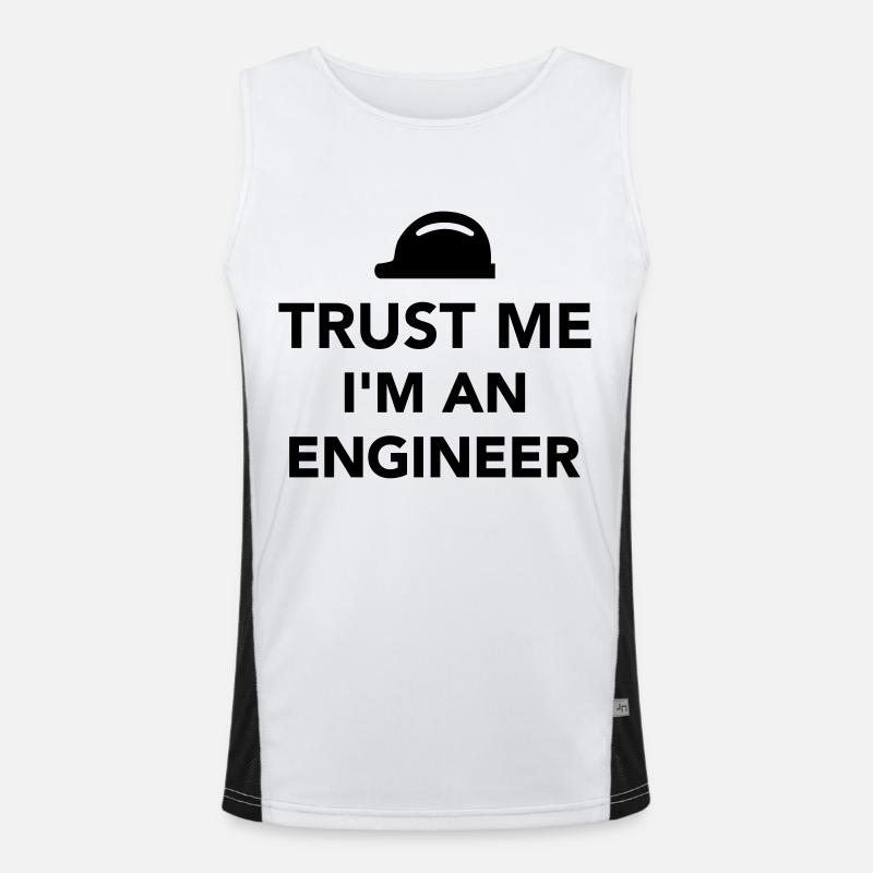 Trust me I'm an Engineer Men's Functional Contrast Tank Top 