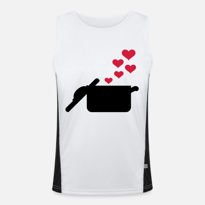 Kochen Funktionelles Kontrast-Tank Top für Männer 