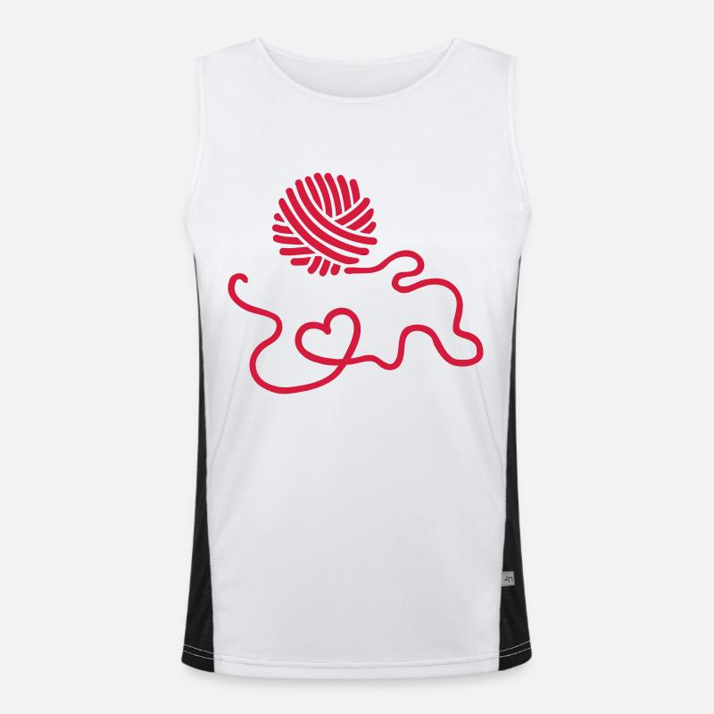 Wool Men's Functional Contrast Tank Top 